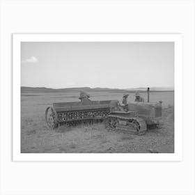 Members Of Fsa (Farm Security Administration) Cooperative Drill, Oneida County, Idaho By Russell Lee Art Print