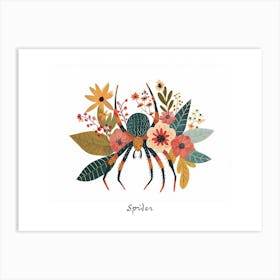 Little Floral Spider 2 Poster Art Print