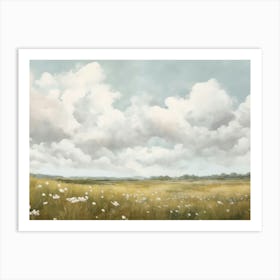 Field Of Daisies 1 Art Print