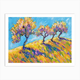 Three Trees 2 Art Print