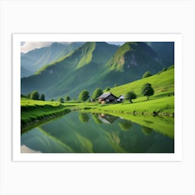 House In The Mountains 1 Art Print