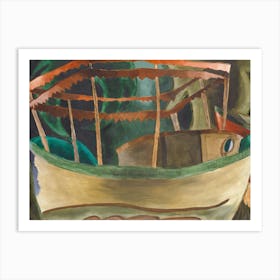 Boat In The Woods Art Print