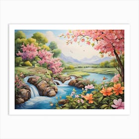 Cherry Blossoms Art Print