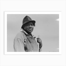 Cotton Worker, New Madrid County, Missouri By Russell Lee Art Print