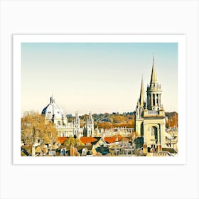 Oxford Skyline, England Art Print