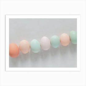 Pastel Easter Eggs 1 Art Print