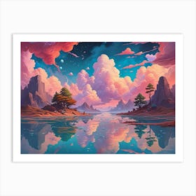 Landscape Painting 3 Art Print