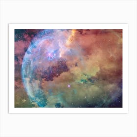 Neon Clouds Galaxy Dreams II Art Print