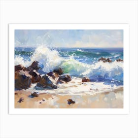 Ocean Crashing 2 Art Print