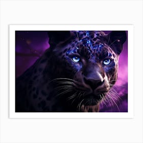 Leopard With Blue Eyes 1 Art Print