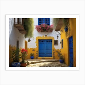 Alleyway In Morocco Art Print