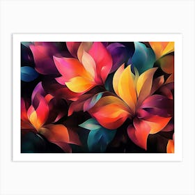 Colorful Flowers 5 Art Print