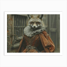 Absurd Bestiary: From Minimalism to Political Satire.Fox In Costume Art Print