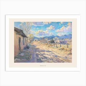 Western Landscapes Santa Fe New Mexico 2 Poster Art Print