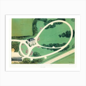 Plan Of The Park 1 Art Print