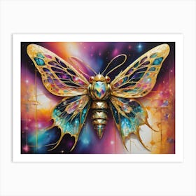 Butterfly In Space 1 Art Print