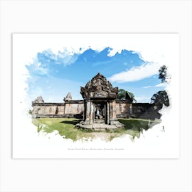 Prasat Preah Vihear, Northwestern Cambodia, Cambodia Art Print