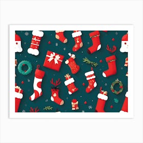 Christmas Stockings Art Print