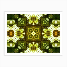 Green Watercolor Pattern Art Print