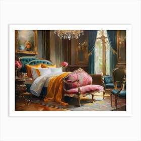 Fancy Bedroom Art Print