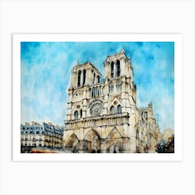 Notre Dame Paris Art Print