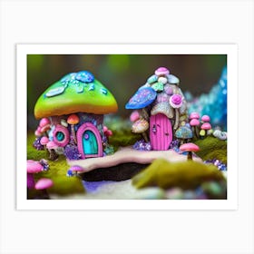 Fairy Houses 3 Art Print