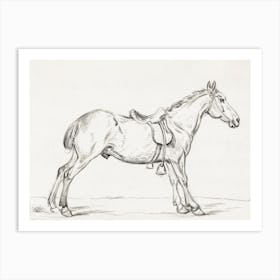 Saddled Horse, Jean Bernard Art Print