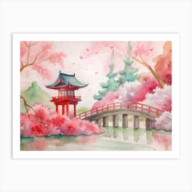 Japanese Bridge Art Print