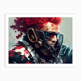 Red Haired Man Art Print