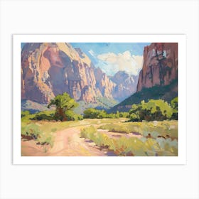 Western Landscapes Zion National Park Utah 1 Art Print