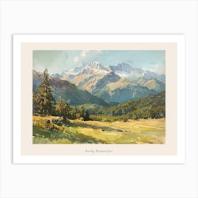 Western Landscapes Rocky Mountains 4 Poster Art Print