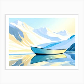 Boat On The Lake Art Print