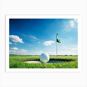 Golf Ball In The Hole Art Print