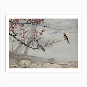 Birds On A Branch 6 Art Print