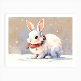 Snow Bunny Art Print