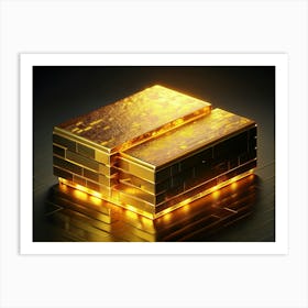 Stack Of Gold Bars Art Print