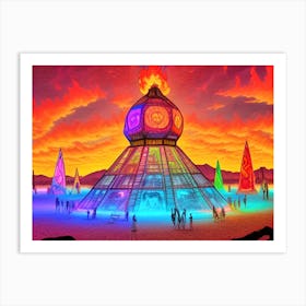 Burning Man 3 Art Print
