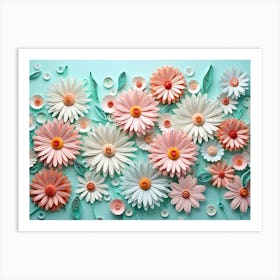 Paper Flower Art Art Print