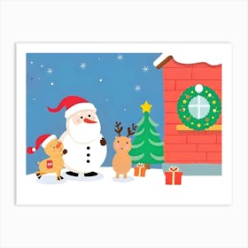 Christmas Santa Art Print