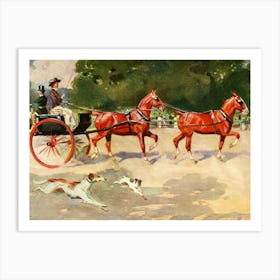 Vintage Horse Drawn Carriage Art Print