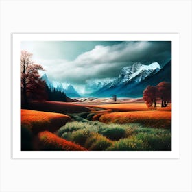 Landscape Painting 35 Art Print