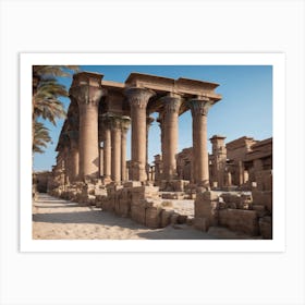 Egyptian Temple 4 Art Print