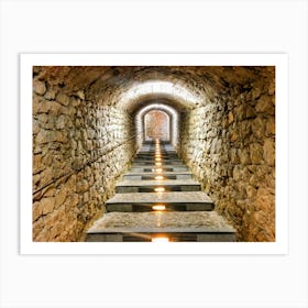 Stairs In A Fort, Ibiza (Spain Series) Art Print