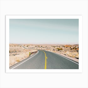 Open Desert Highway Art Print