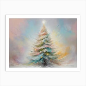 Abstract Christmas Tree 6 Art Print