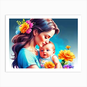 Mother And Baby Art Print