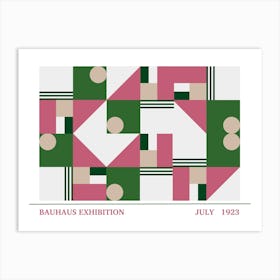 Bauhaus Pink Exhibition 9 Art Print