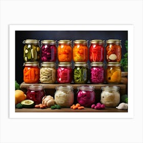 Jars Of Pickles 2 Art Print