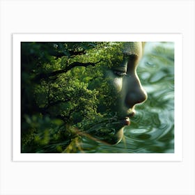 Woman'S Face 3 Art Print