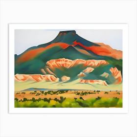 Georgia O'Keeffe - Red and Yellow Cliffs Art Print